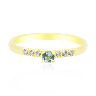 Anello in oro con Tormalina Paraiba Nigeriana
