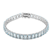 Bracciale in argento con Topazio Blu Cielo