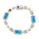 Bracciale in argento con Opale Paraiba (Gems en Vogue)
