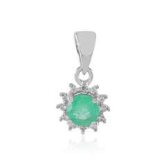 Ciondolo in argento con Smeraldo Colombiano