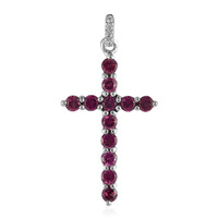 Ciondolo in argento con Rodolite