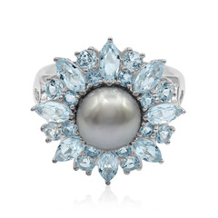 Anello in argento con Perla di Acqua Dolce (TPC)
