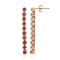 Orecchini in argento con Tormalina Rosa