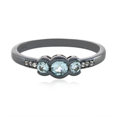 Anello in argento con Topazio Blu Cielo