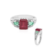Anello in argento con Rubino Bemainty