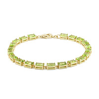 Bracciale in argento con Peridoto della Birmania