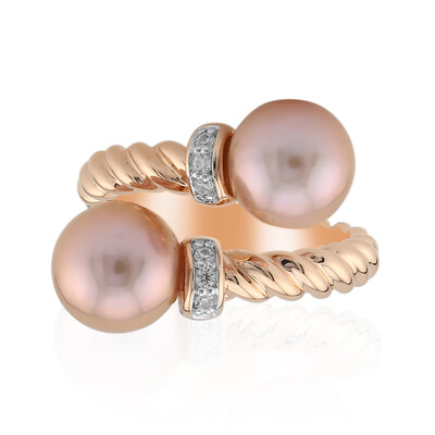 Anello in argento con Perla Ming (TPC)