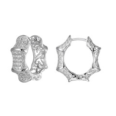 Orecchini in argento con Topazio Bianco