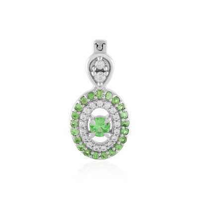 Ciondolo in argento con Tsavorite della Tanzania