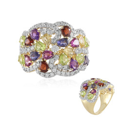 Anello in argento con Peridoto