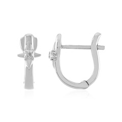 Orecchini in argento con Diamante I4 (J)