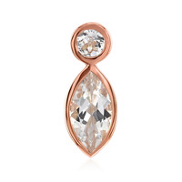 Ciondolo in oro con Danburite Rosa del Messico