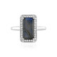 Anello in argento con Labradorite