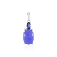 Ciondolo in argento con Calcedonio Blu