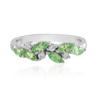 Anello in argento con Tsavorite