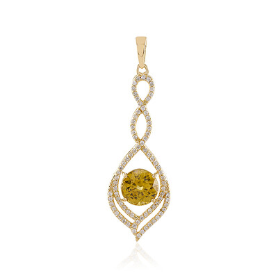 Ciondolo in oro con Zircone Giallo (de Melo)