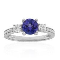 Anello in platino con Tanzanite AAA