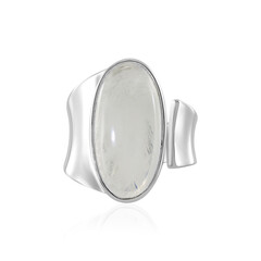 Anello in argento con Pietra di Luna Arcobaleno