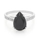 Anello in argento con Spinello Nero