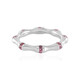Anello in argento con Tormalina Rosa Nigeriana (de Melo)