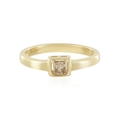 Anello in argento con Diamante Cioccolato I1