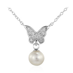 Collana in argento con Perla di Acqua Dolce