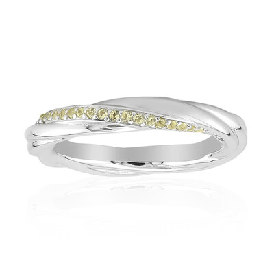 Anello in argento con Peridoto della Birmania