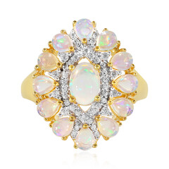 Anello in argento con Opale di Welo