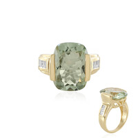 Anello in argento con Ametista Verde