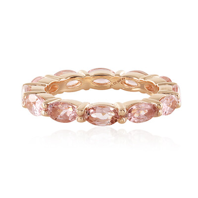 Anello in argento con Tormalina Rosa