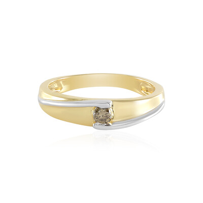 Anello in argento con Diamante Cioccolato I2