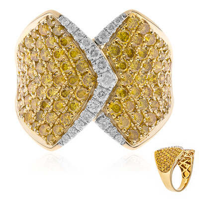 Anello in oro con Diamante Arancione SI2 (CIRARI)