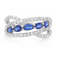 Anello in argento con Cianite