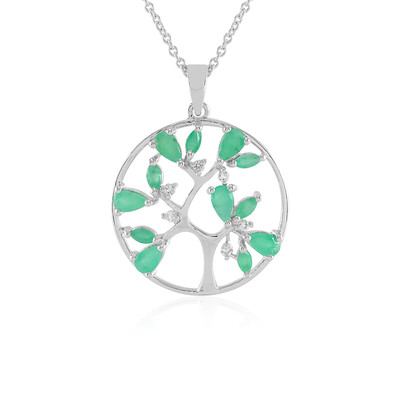 Collana in argento con Smeraldo Socoto