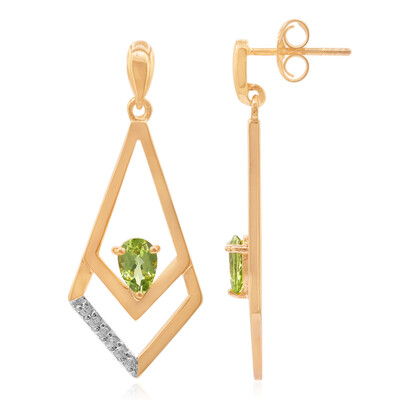Orecchini in argento con Peridoto