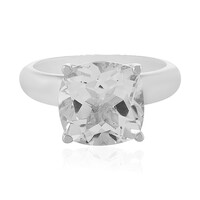 Anello in argento con Topazio Bianco