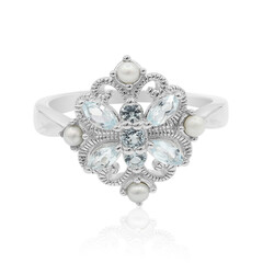 Anello in argento con Topazio Blu Cielo