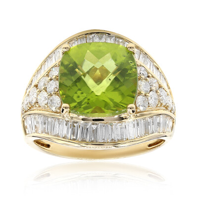 Anello in oro con Peridoto Dashihe  (CIRARI)