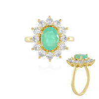 Anello in argento con Smeraldo Russo