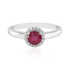 Anello in argento con Rubino del Madagascar