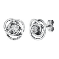 Orecchini in argento con Diamante PK (H)