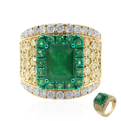 Anello in oro con Smeraldo Zambia AAA (CIRARI)