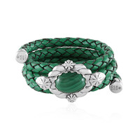 Bracciale in argento con Malachite (Desert Chic)