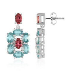 Orecchini in argento con Tormalina Rosa Nigeriana