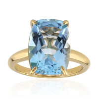 Anello in argento con Topazio Blu Cielo