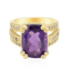 Anello in argento con Ametista Zambiana