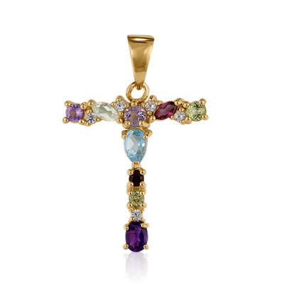 Ciondolo in argento con Topazio Blu Svizzero