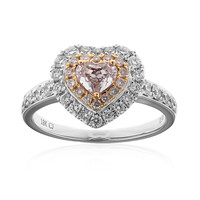 Anello in oro con Diamante Rosa I1 (CIRARI)