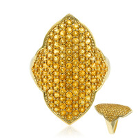 Anello in argento con Citrino