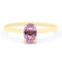 Anello in oro con Zaffiro Rosa